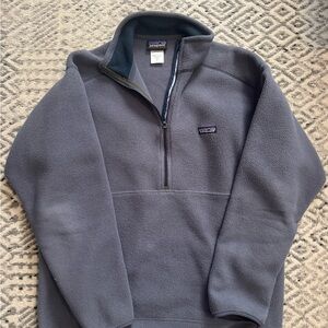 Patagonia Men's Synchilla Zip-Up Light Blue Pullover